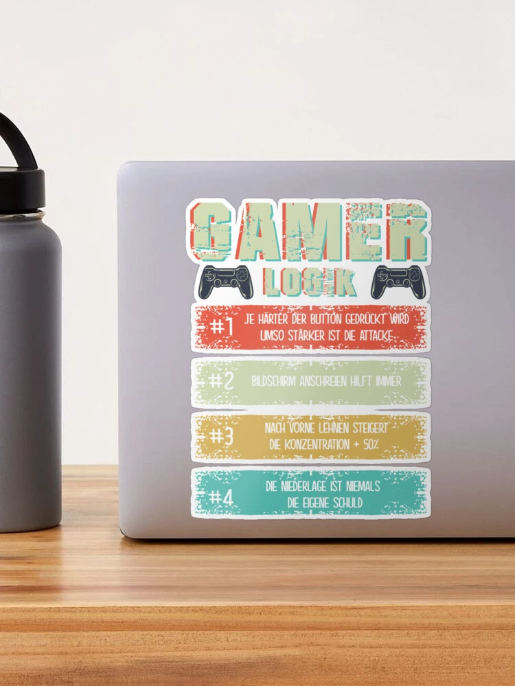 Gamer Logic Gaming Gift Video Games Gamer Poster for Sale by Lenny Stahl