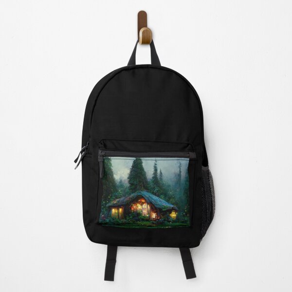 Item preview, Forest cabin with fairytale magic - Fantasy dream designed and sold by Monkyra.