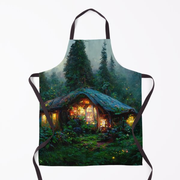 Item preview, Forest cabin with fairytale magic - Fantasy dream designed and sold by Monkyra.