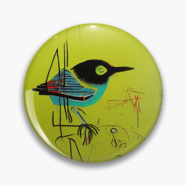 Item preview, Warbling White-Eye, pop-art poster designed and sold by Åveline Dvorak.