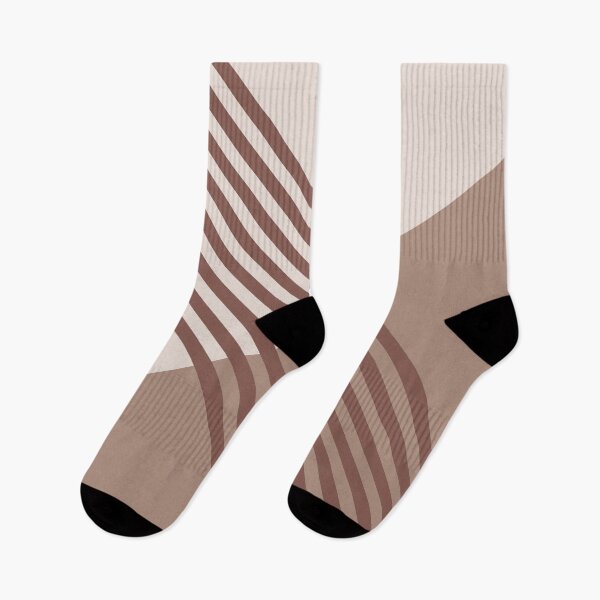Item preview, Earthy Browns Geometric Midcentury Stripe Pattern on Solid Colors Sherwin Williams 2023 COTY Accents designed and sold by ColorOfTheYears.