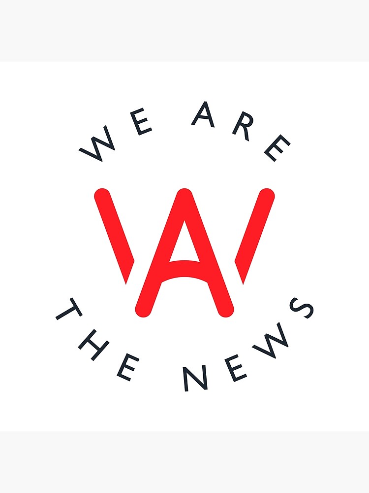  we are the news circle logo poster for sale by wearethenewscom