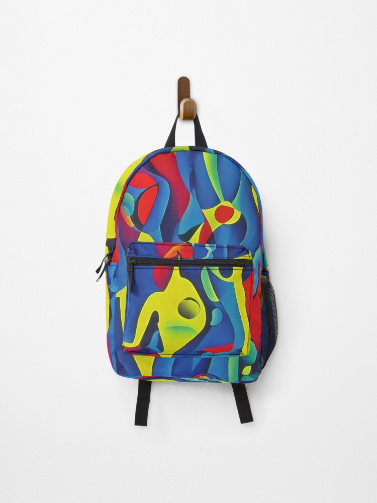 Thumbnail 1 of 3, Backpack, Chromatica #5 designed and sold by danrobichaud.