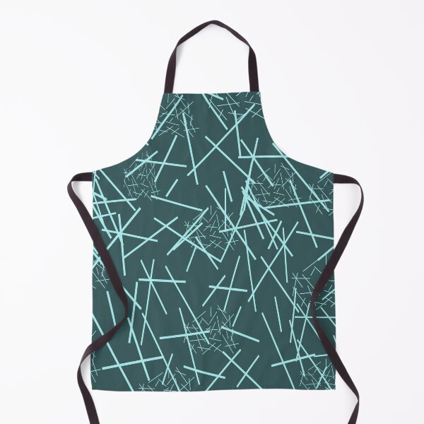 Item preview, Pattern sticks lines Mikado design turquoise, green designed and sold by Graphic-Color.