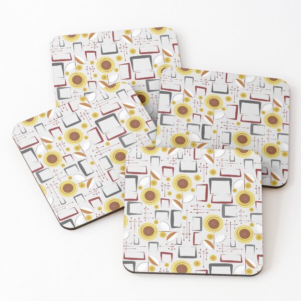 Item preview, Midcentury Flowers designed and sold by PerlaDesignArt.