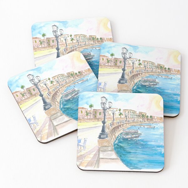 Item preview, Bari View of Lungomare Imperatore Augusto designed and sold by artshop77.