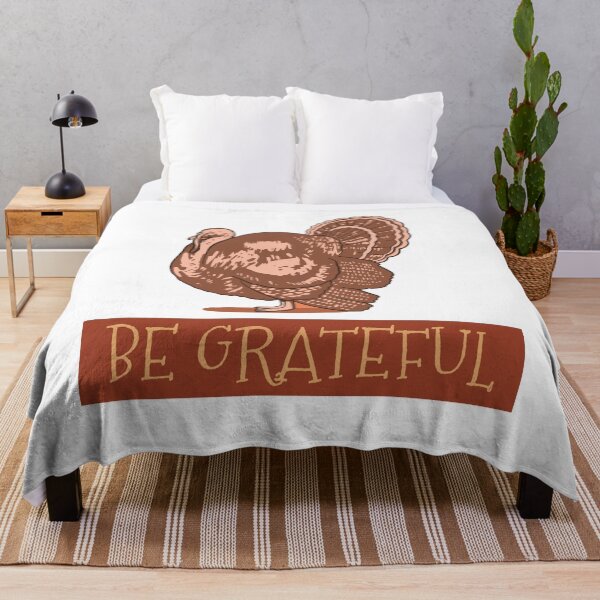 Item preview, Huge Thanksgiving Turkey with Be Grateful slogan designed and sold by OneOrb.