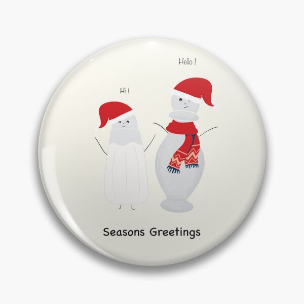 Item preview, Seasons Greetings Salt and Pepper Shaker Christmas Pun designed and sold by Orchyd.