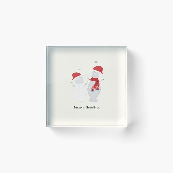 Item preview, Seasons Greetings Salt and Pepper Shaker Christmas Pun designed and sold by Orchyd.