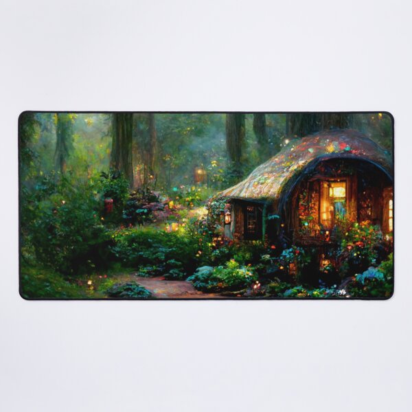 Item preview, Forest cabin with fairytale magic - Fantasy dream designed and sold by Monkyra.