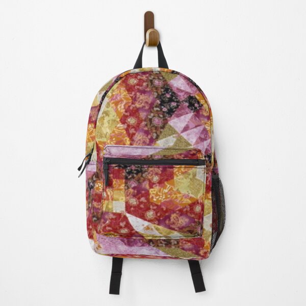 Item preview, Patchwork art mosaic of figures rhombus square patterns drop in the middle star designed and sold by ErisMerch.