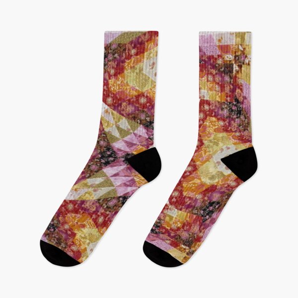 Item preview, Patchwork art mosaic of figures rhombus square patterns drop in the middle star  designed and sold by ErisMerch.