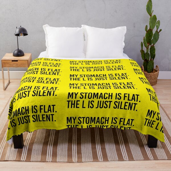 Item preview, My Stomach is Flat, the L is the silent designed and sold by thedigitomato.
