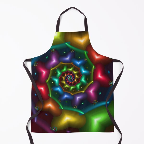 Item preview, Rainbow Coloured Hearts Spiral designed and sold by pinkal.