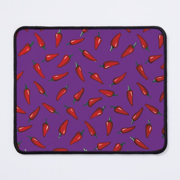 Item preview, Cartoon red chilli mexican oilcloth adorable purple mexican style spicy food designed and sold by T-Mex.
