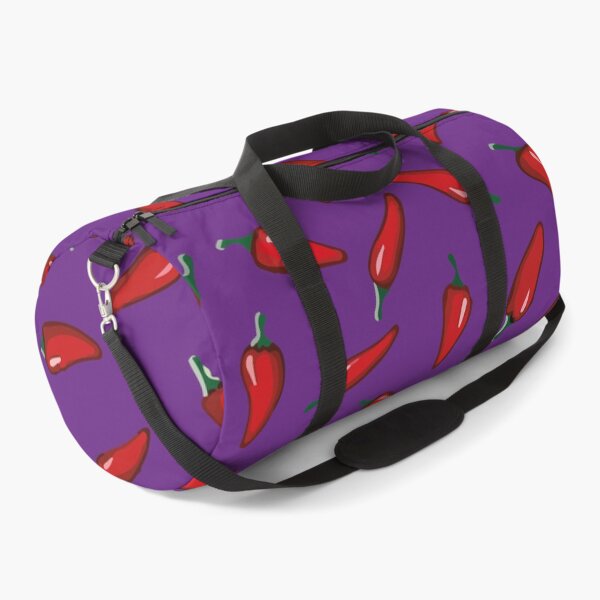 Item preview, Cartoon red chilli mexican oilcloth adorable purple mexican style spicy food designed and sold by T-Mex.
