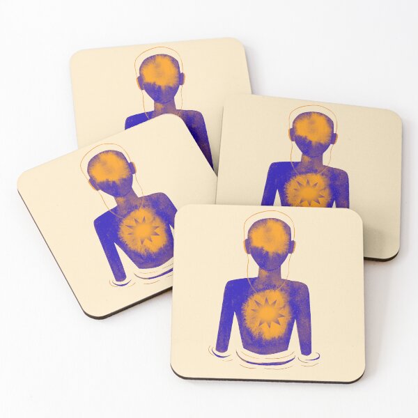 Item preview, Meditation Man Blue & Orange designed and sold by RealmsBeyond.