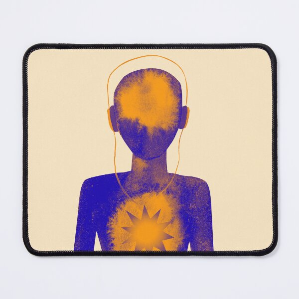 Item preview, Meditation Man Blue & Orange designed and sold by RealmsBeyond.