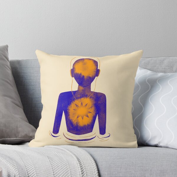 Item preview, Meditation Man Blue & Orange designed and sold by RealmsBeyond.
