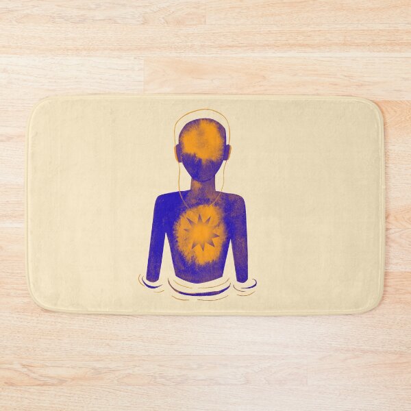 Item preview, Meditation Man Blue & Orange designed and sold by RealmsBeyond.