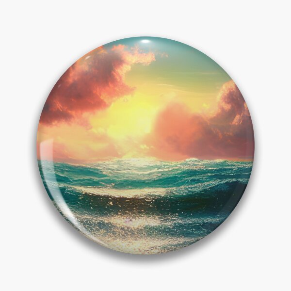 Item preview, blue ocean, sunset #9 designed and sold by supeart.