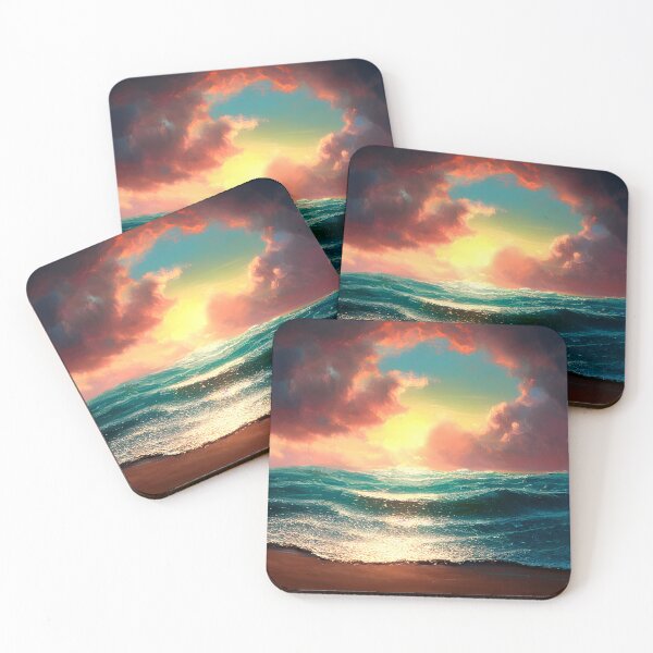 Item preview, blue ocean, sunset #9 designed and sold by supeart.