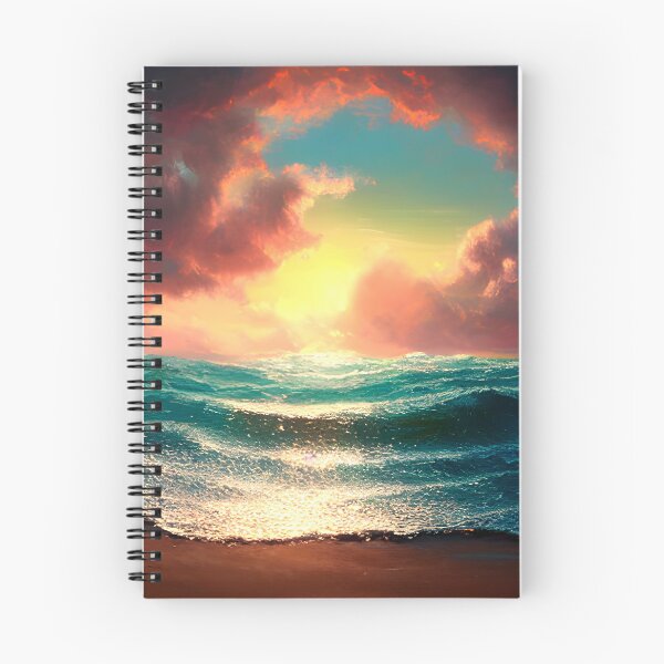 Item preview, blue ocean, sunset #9 designed and sold by supeart.