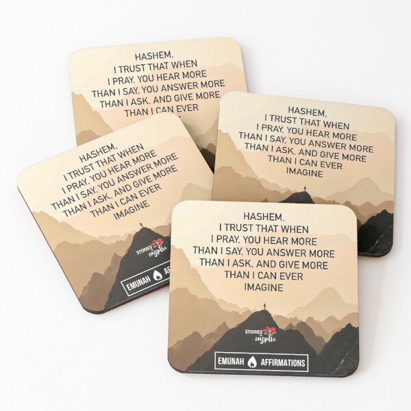 Item preview, Hashem I trust that when I pray you hear more than I say, you answer more than I ask, and give more than I can ever imagine designed and sold by Stories To Inspire - Motivational Jewish Quotes.