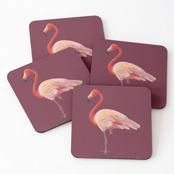 Item preview, American Flamingo in Water - Flamingo Paintings designed and sold by IJStanding.