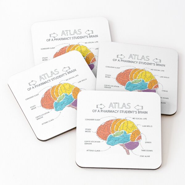 Item preview, Atlas of a Pharmacy Student Brain designed and sold by lukassfrshopnow.
