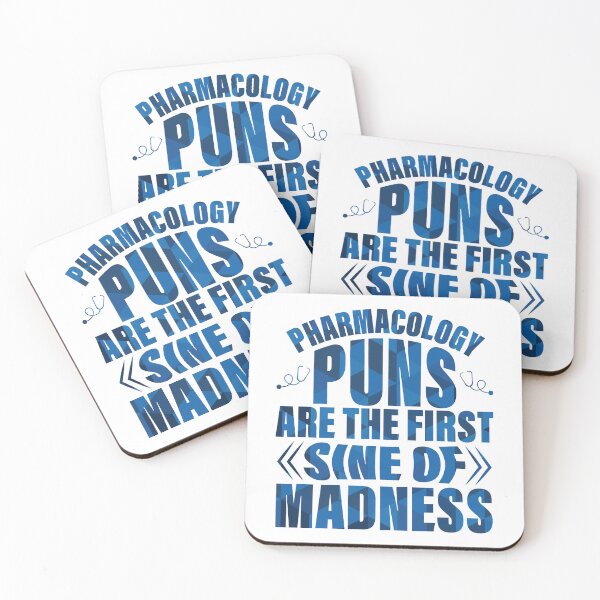 Item preview, Funny Pharmacologist Design - Pharmacology Puns are the First Sine of Madness designed and sold by lukassfrshopnow.