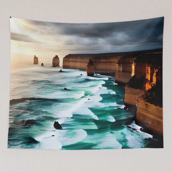 Item preview, seashore, blue ocean waves, sandy beach #16 designed and sold by supeart.