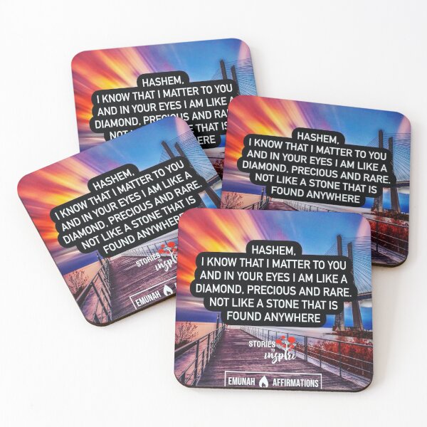 Item preview, Hashem I know that I matter to you and in your eyes I am like a diamond, precious and rare not like a stone that is found anywhere designed and sold by Stories To Inspire - Motivational Jewish Quotes.
