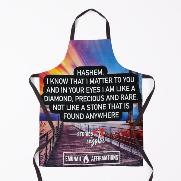 Item preview, Hashem I know that I matter to you and in your eyes I am like a diamond, precious and rare not like a stone that is found anywhere designed and sold by Stories To Inspire - Motivational Jewish Quotes.