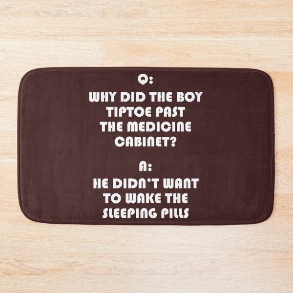 Item preview, He didn_t want to wake the sleeping pills, funny pharmacy joke, funny pharmacy pun. designed and sold by lukassfrshopnow.