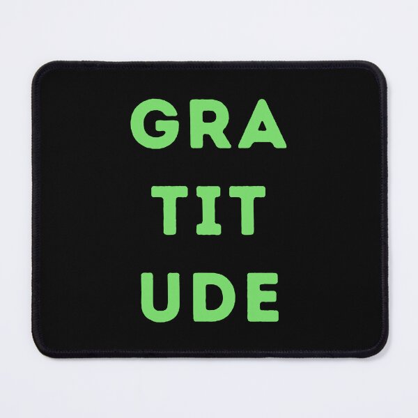 Item preview, Gratitude All Over Text Green designed and sold by NinniSilver.