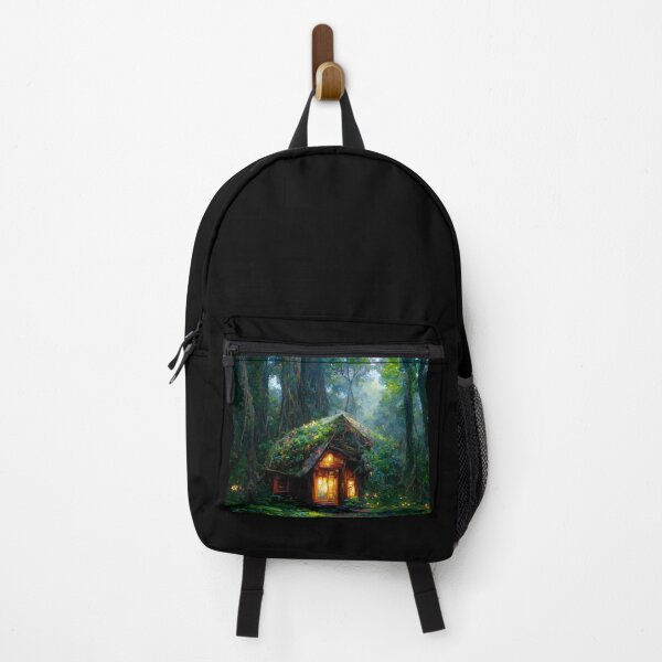 Item preview, Forest cabin with fairytale magic - Fantasy dream designed and sold by Monkyra.