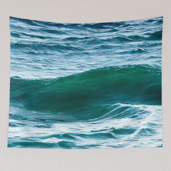 Item preview, blue ocean waves #123 designed and sold by supeart.