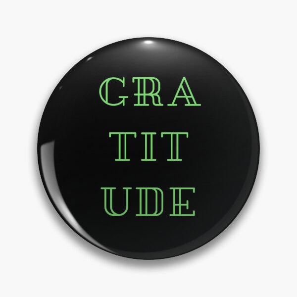 Item preview, Gratitude All Over Text Green designed and sold by NinniSilver.