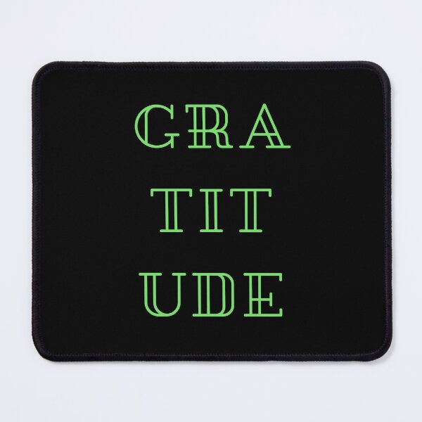 Item preview, Gratitude All Over Text Green designed and sold by NinniSilver.