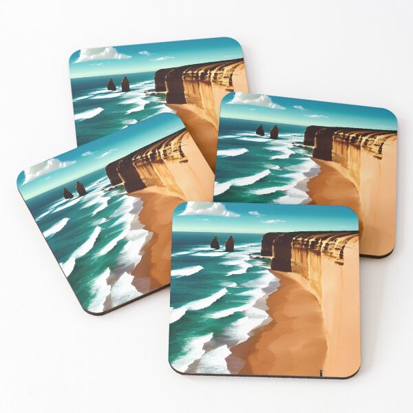 Item preview, seashore, blue ocean waves, sandy beach #17 designed and sold by supeart.