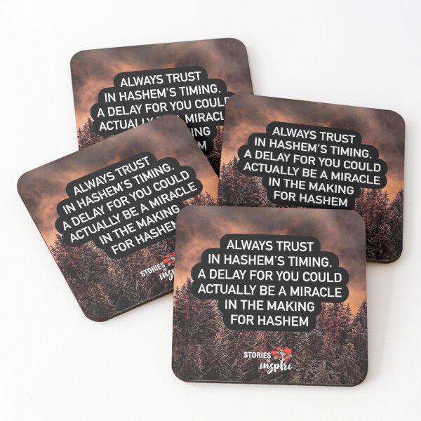 Item preview, Always trust in Hashem's timing. A delay for you could actually be a miracle in the making for Hashem designed and sold by Stories To Inspire - Motivational Jewish Quotes.