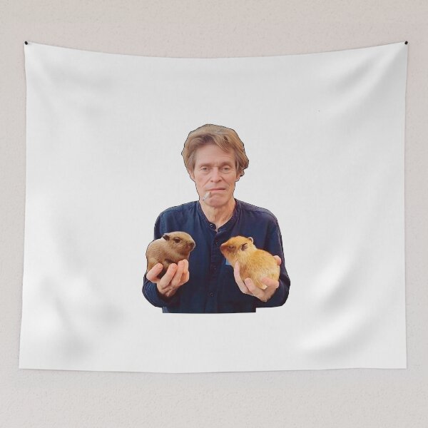 Item preview, William Dafoe with capybaras designed and sold by Frogus.