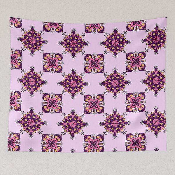 Item preview, Cute Pink Traditional Mandala Pattern designed and sold by patternologyy.