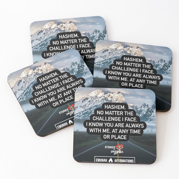Item preview, Hashem no matter the challenge I face I know you are always with me at any time or place designed and sold by Stories To Inspire - Motivational Jewish Quotes.