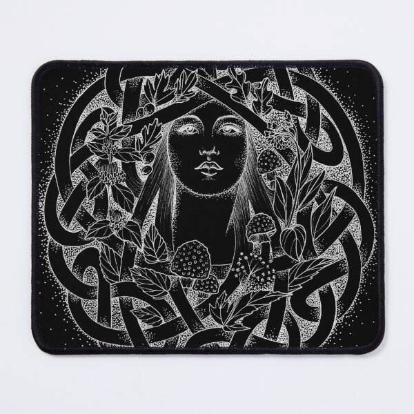Item preview, Airmid, Goddess of Healing, in black designed and sold by triplegoddess.
