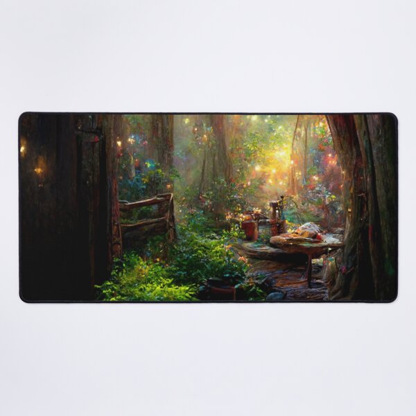 Item preview, Forest cabin with fairytale magic - Fantasy dream designed and sold by Monkyra.