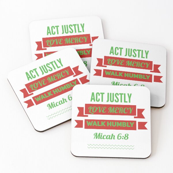 Item preview, Justly, Love Mercy, Walk Humbly Micah 6:8 designed and sold by onlyscriptures.