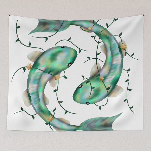 Item preview, two green fish designed and sold by octo-PS.