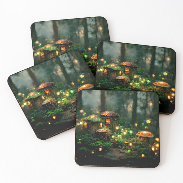 Item preview, Forest cabin with fairytale magic - Fantasy dream designed and sold by Monkyra.
